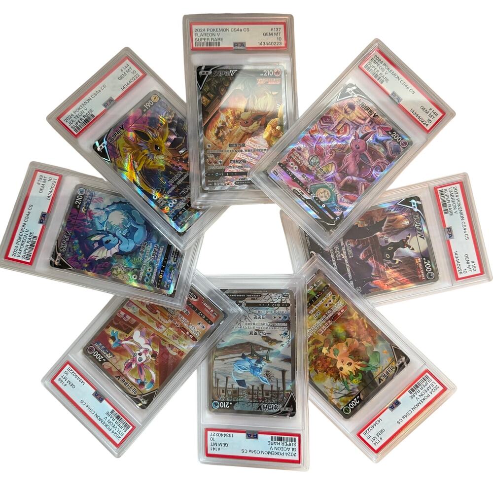 Sequential PSA 10 Eevelution Alt Art Set Vaporeon Jolteon Flareon Espeon Umbreon